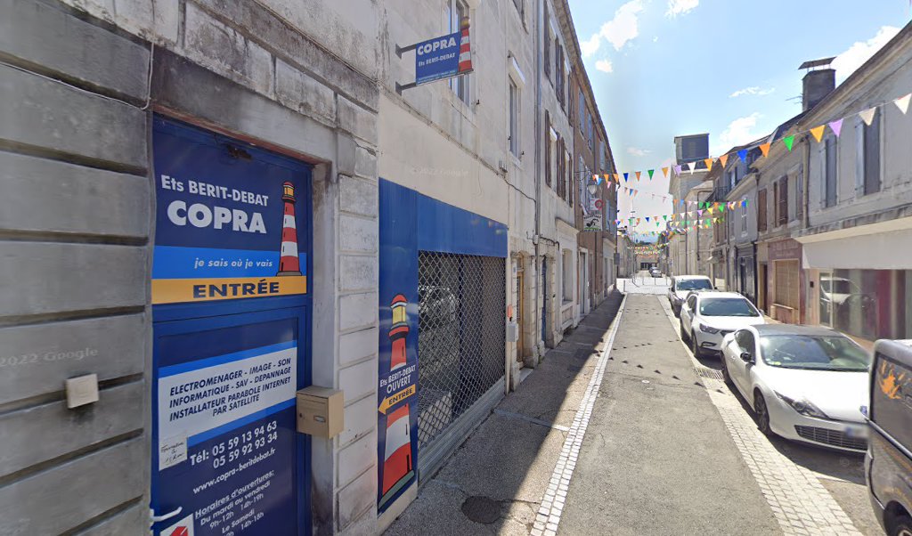 Retrouvez toutes les informations de contacts et horaires d&rsquo;ouverture pour Relais Pickup COPRA ETS BERIT-DEBAT situé à Nay dans le département Pyrénées Atlantiques (64). Pour effectuer envoyer vos colis (colissimo, chronopost, suivi colis), une gestion bancaire (banque postal, French Bank), [&hellip;]